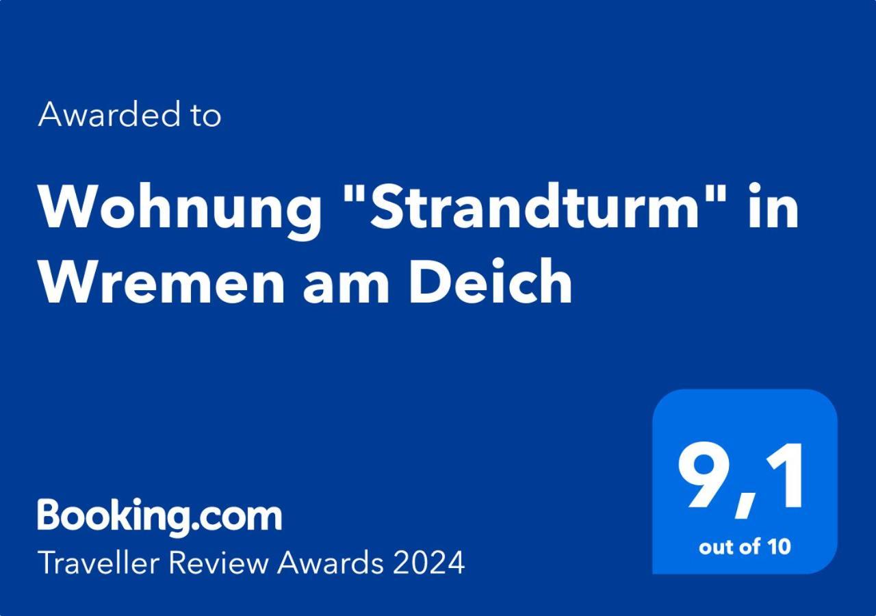 Wohnung "Strandturm" In Wremen Am Deich Extérieur photo